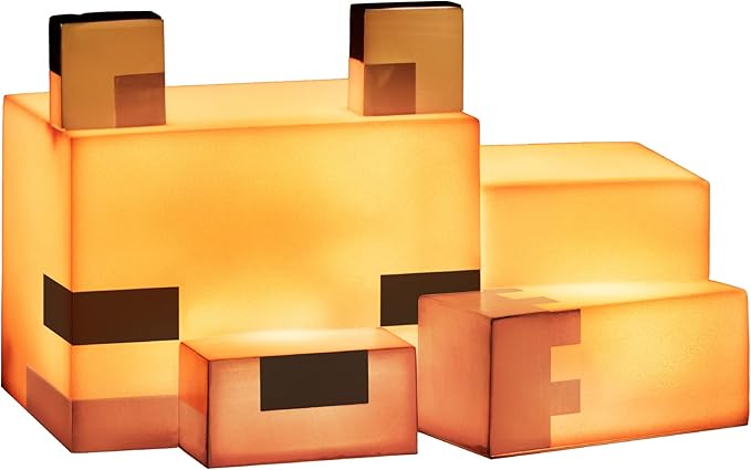 Minecraft lapės naktinė lempa – oficialiai licencijuota