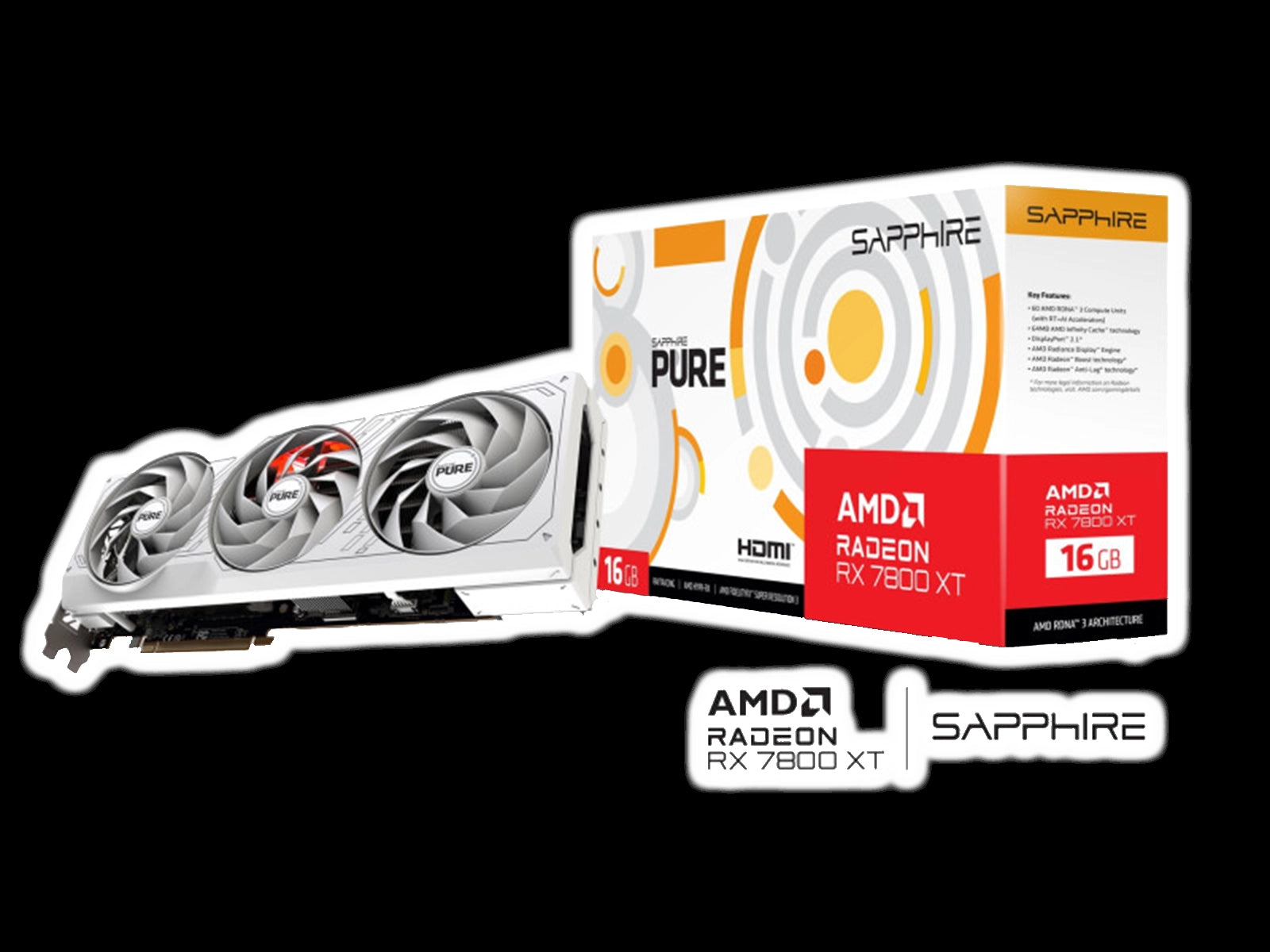 SAPPHIRE PURE AMD Radeon RX 7800XT 16GB