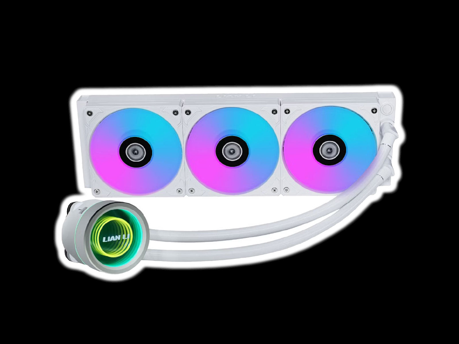 Lian Li Galahad II Trinity 360mm RGB WH - Qbuilds