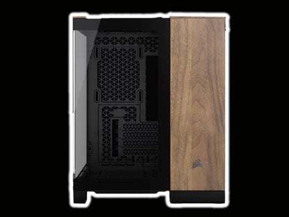 Corsair 2500X Micro ATX Dual Chamber - Black/Walnut Wood