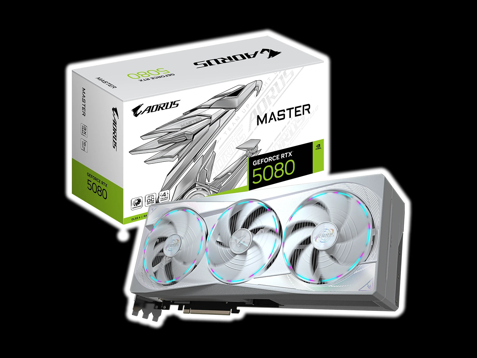 GIGABYTE AORUS GeForce RTX™ 5080 MASTER ICE 16GB