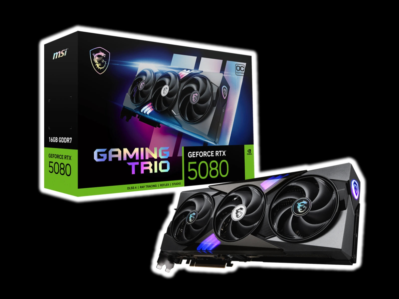 MSI GeForce RTX™ 5080 16GB GAMING TRIO OC