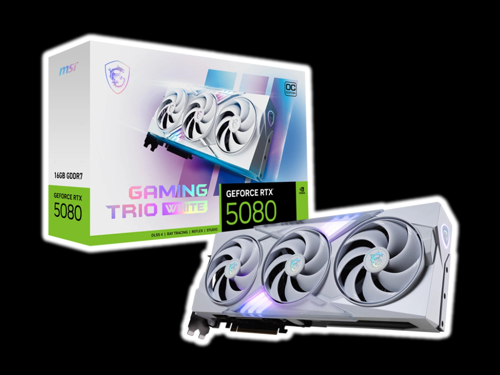 MSI GeForce RTX™ 5080 16GB GAMING TRIO OC WHITE