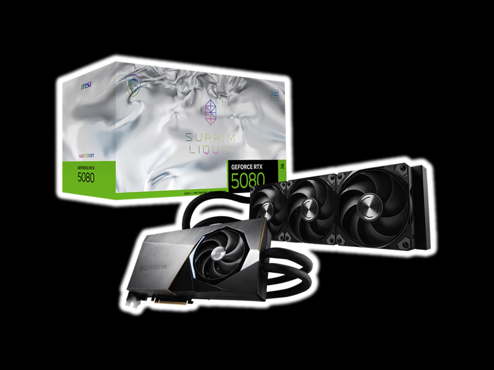 MSI GeForce RTX™ 5080 16GB SUPRIM LIQUID SOC