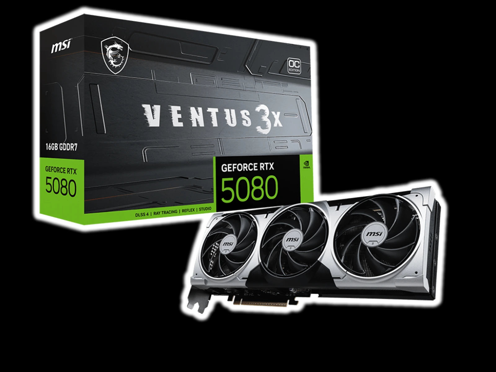 MSI GeForce RTX™ 5080 16GB VENTUS 3X OC PLUS