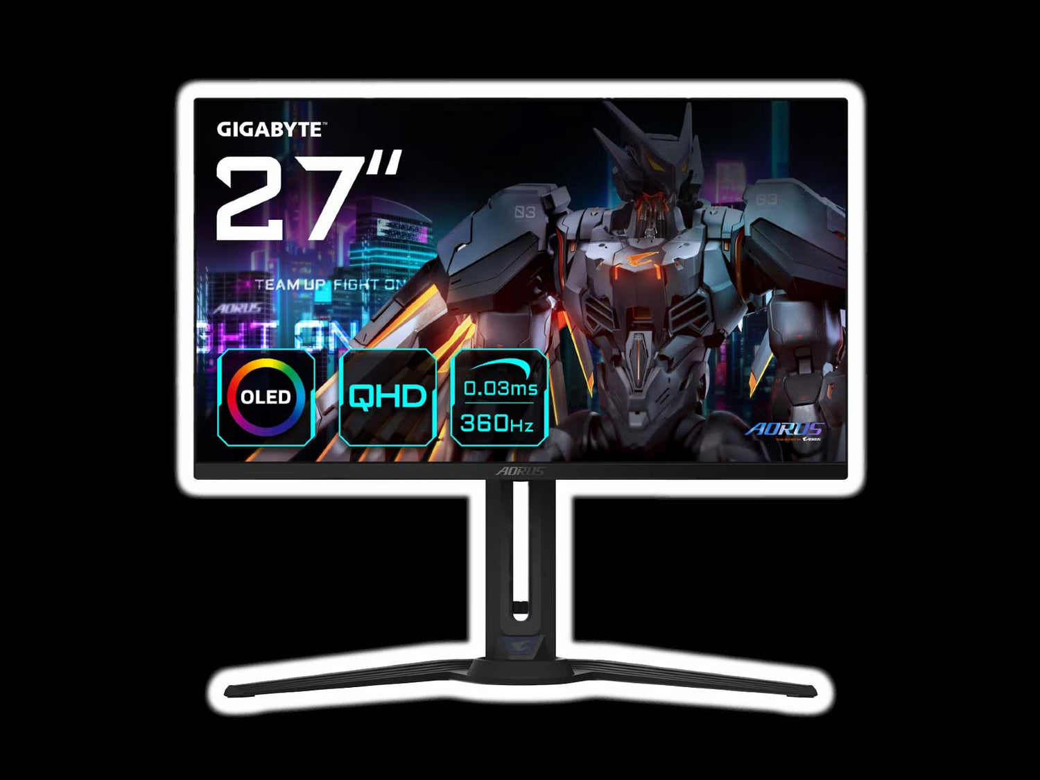 GIGABYTE 27&quot; FO27Q3 2560x1440 QD-OLED 360Hz 0.03ms