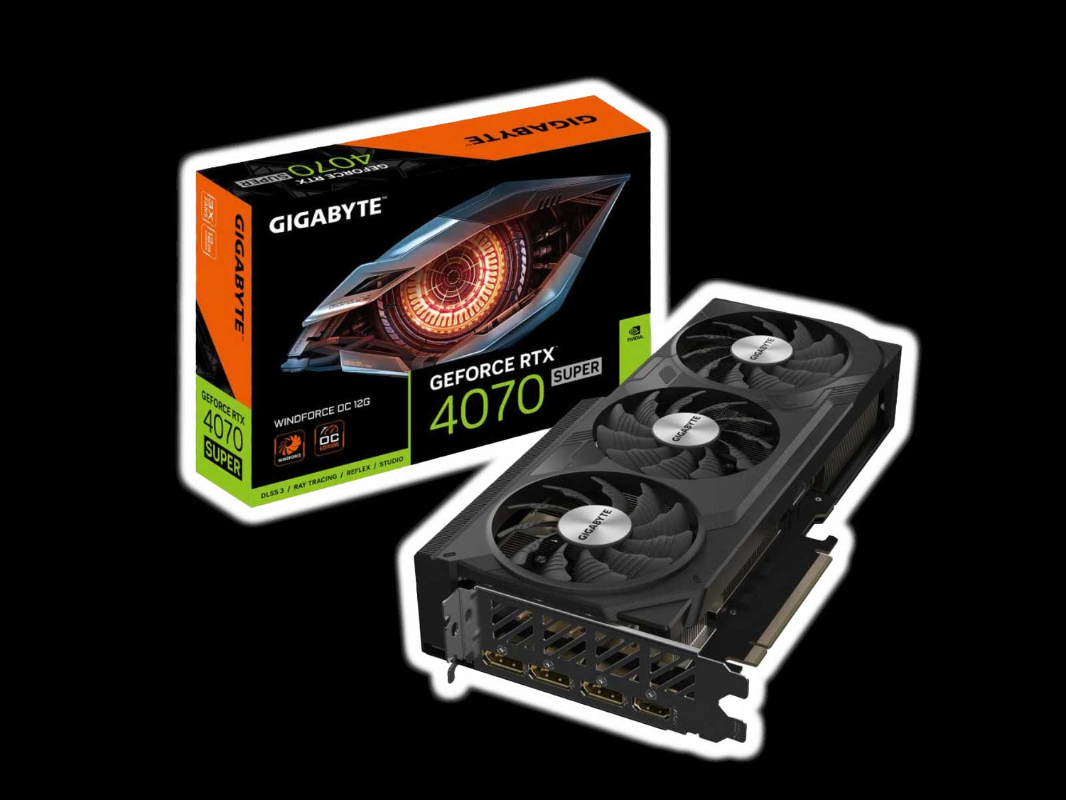 GIGABYTE GeForce RTX™ 4070 SUPER WINDFORCE OC 12GB