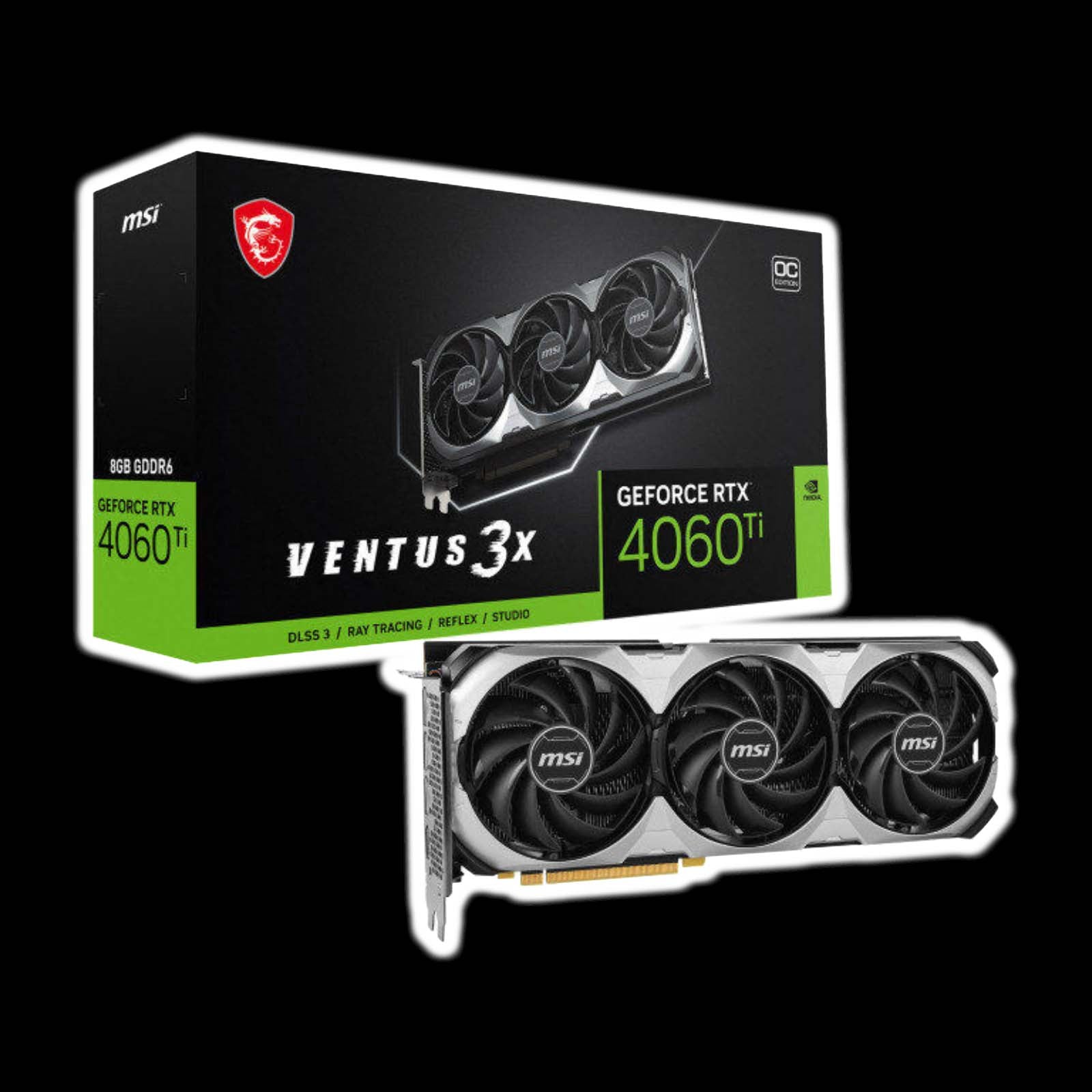 MSI GeForce RTX™ 4060Ti VENTUS 3X 8GB OC