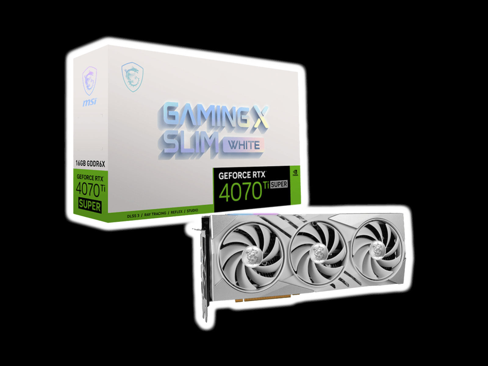 MSI GeForce RTX 4070 Ti SUPER 16GB GAMING X SLIM WH